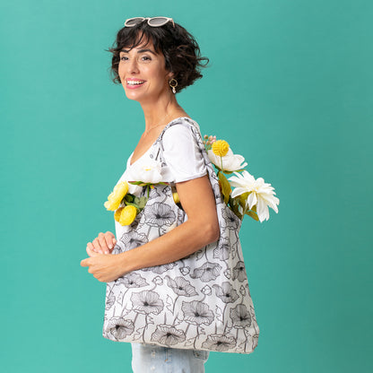 Poppy Blu Bag Reusable Shopping Bag - Machine Washable Reusable Shopping Bag - rockflowerpaper