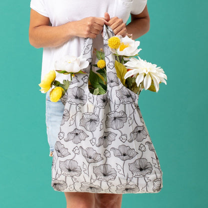 Poppy Blu Bag Reusable Shopping Bag - Machine Washable Reusable Shopping Bag - rockflowerpaper