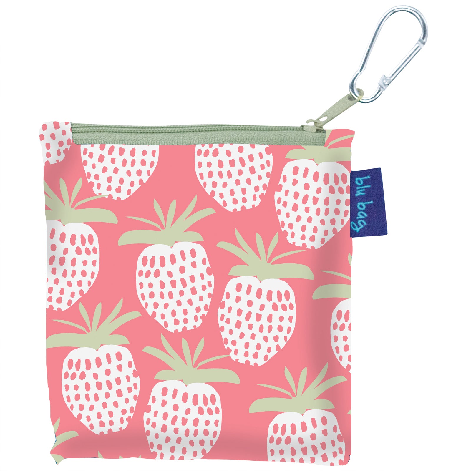 Strawberries Blu Bag Reusable Shopping Bag - Machine Washable Reusable Shopping Bag - rockflowerpaper