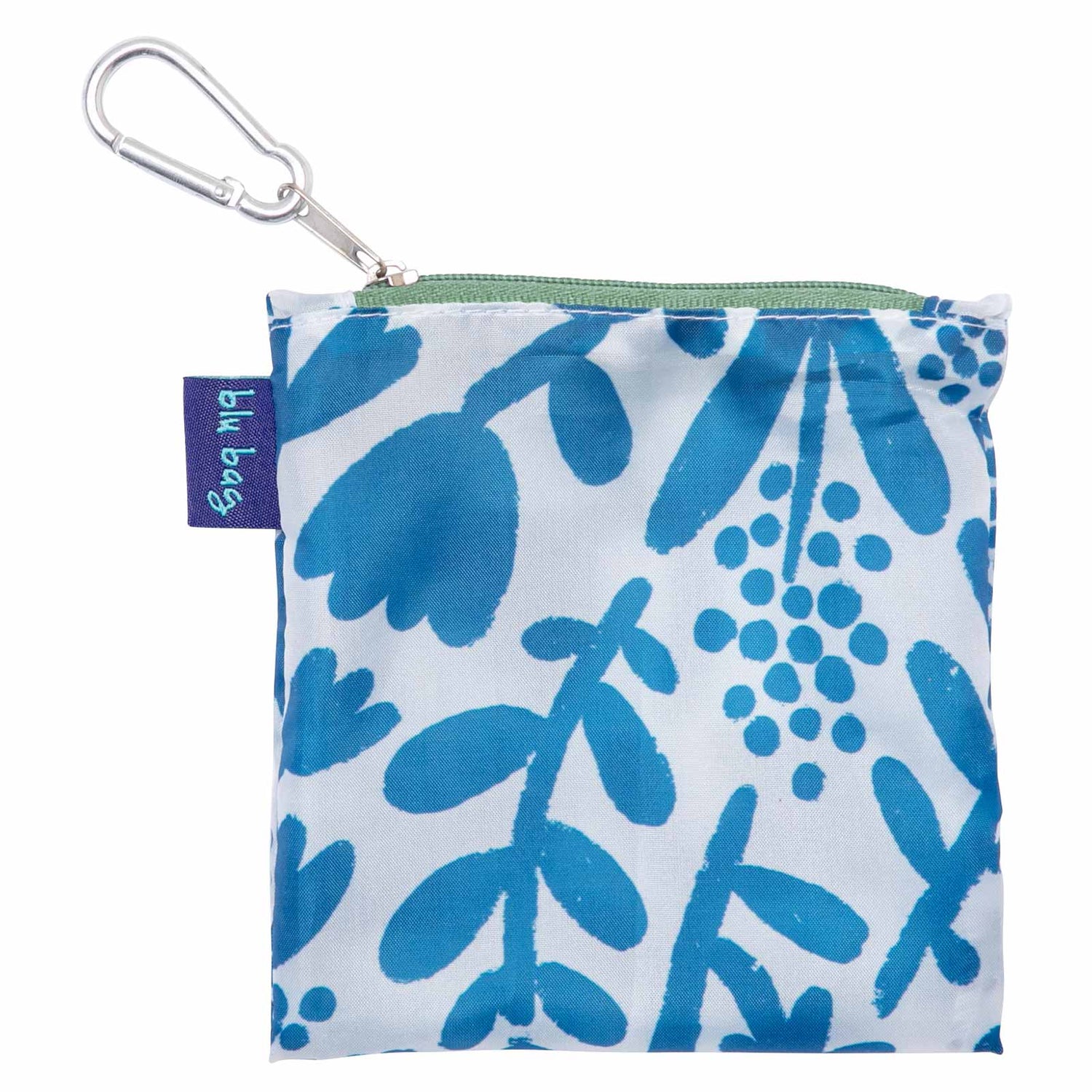 Botanical Blu Bag Reusable Shopping Bag - Machine Washable Reusable Shopping Bag - rockflowerpaper