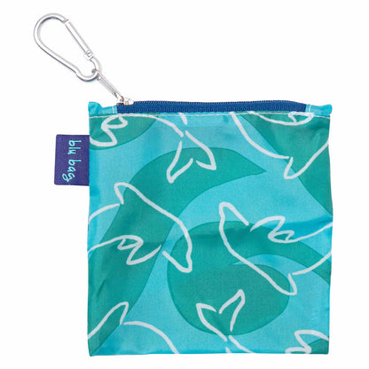 Dolphins Blu Bag Reusable Shopping Bag - Machine Washable Reusable Shopping Bag - rockflowerpaper