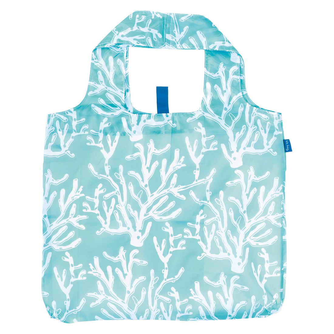 Cerulean Sea Coral Reusable Shopper Blu Bag Reusable Shopping Bag - rockflowerpaper