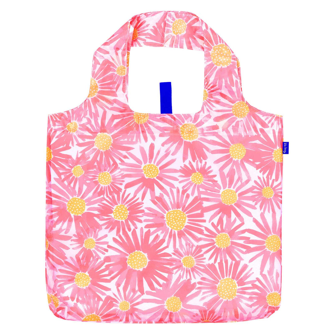 Daisies Blu Bag Reusable Shopping Bag - Machine Washable Reusable Shopping Bag - rockflowerpaper