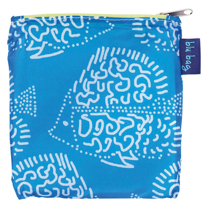 Indigo Fish Blu Bag Reusable Shopping Bag - Machine Washable Reusable Shopping Bag - rockflowerpaper