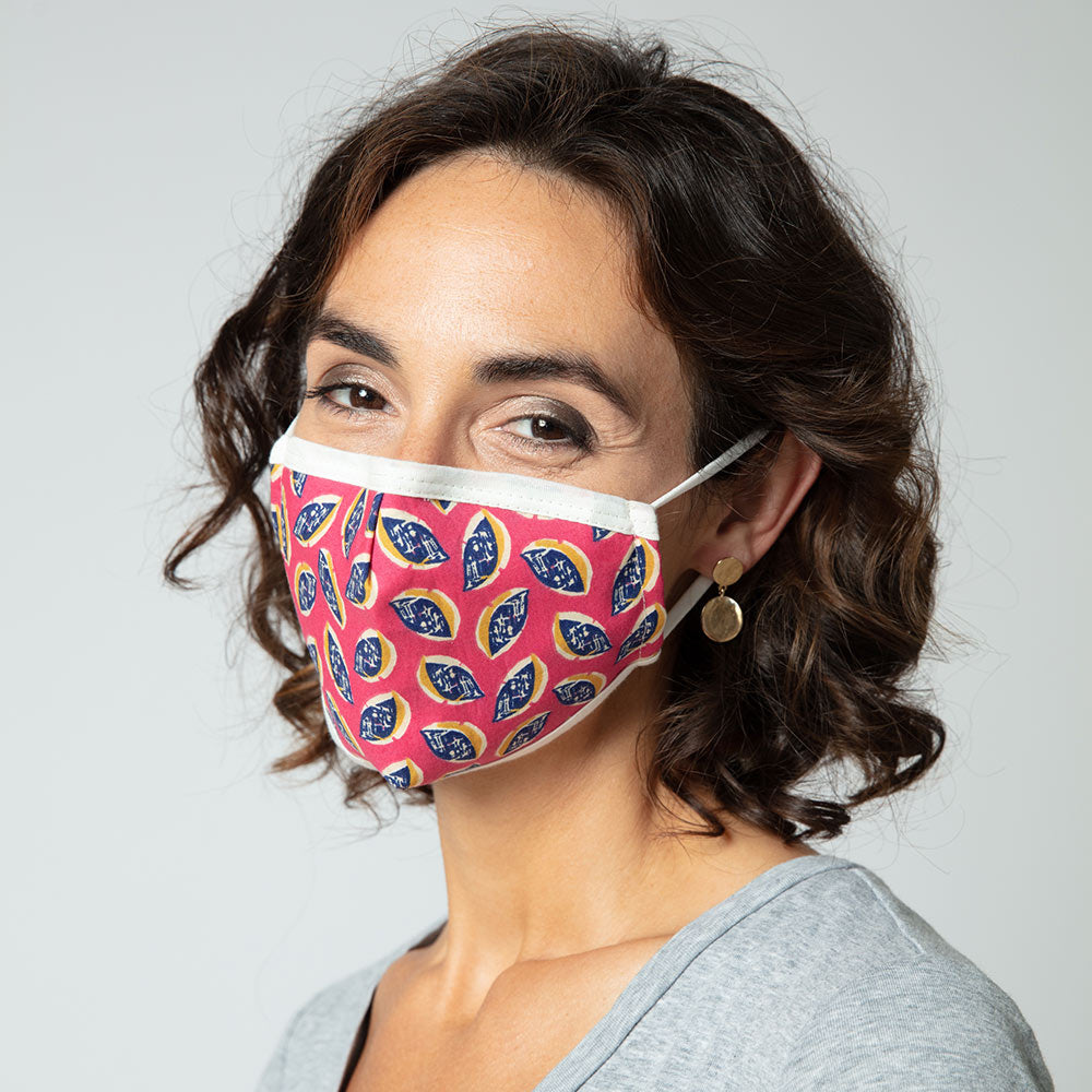 Eiko Berry Reusable 100% Cotton Face Mask Mask - rockflowerpaper