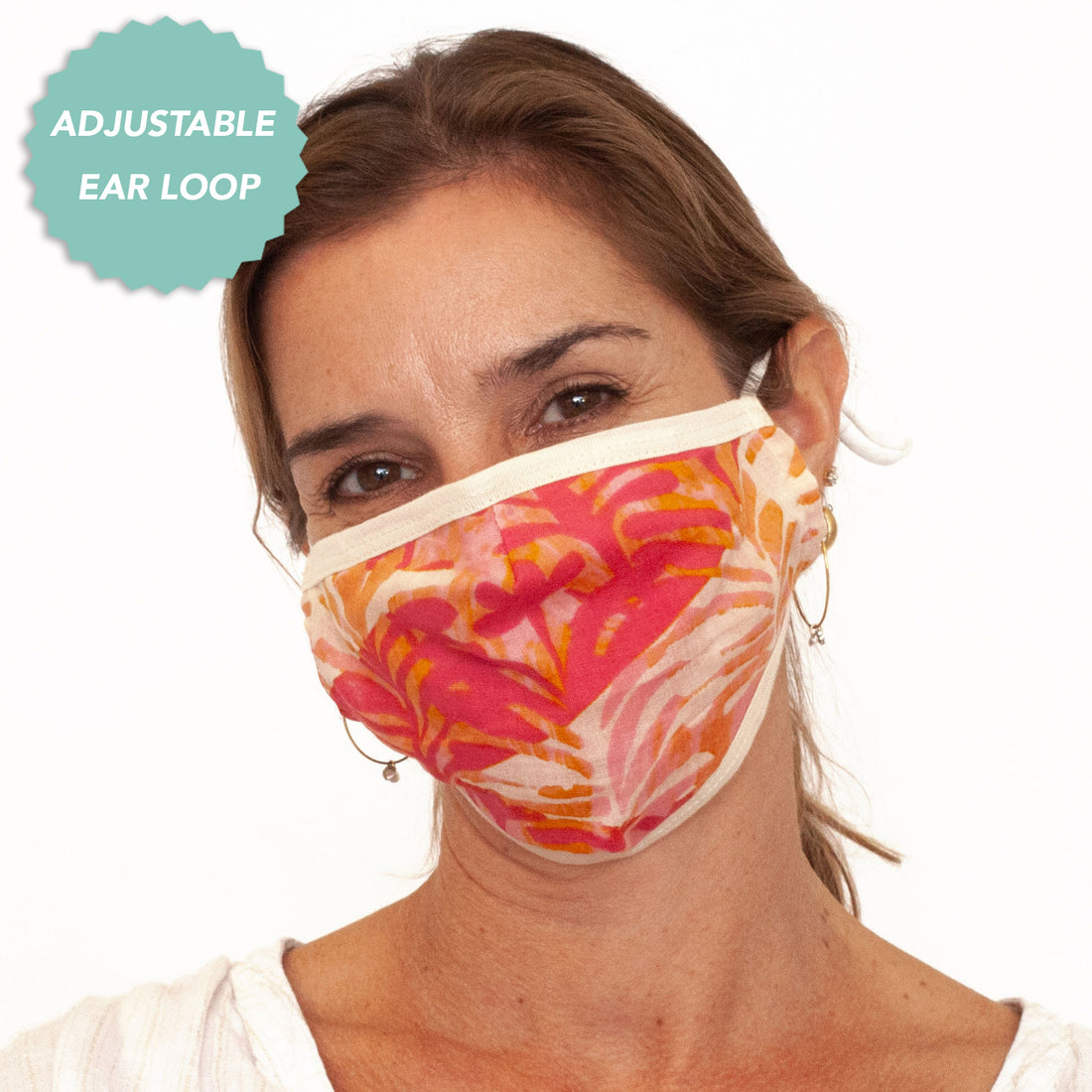 Stay Safe in Style: Katarina Pink Cotton Mask Mask - rockflowerpaper