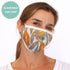 Lilith Grey Reusable & Adjustable 100% Cotton Face Mask Mask - rockflowerpaper
