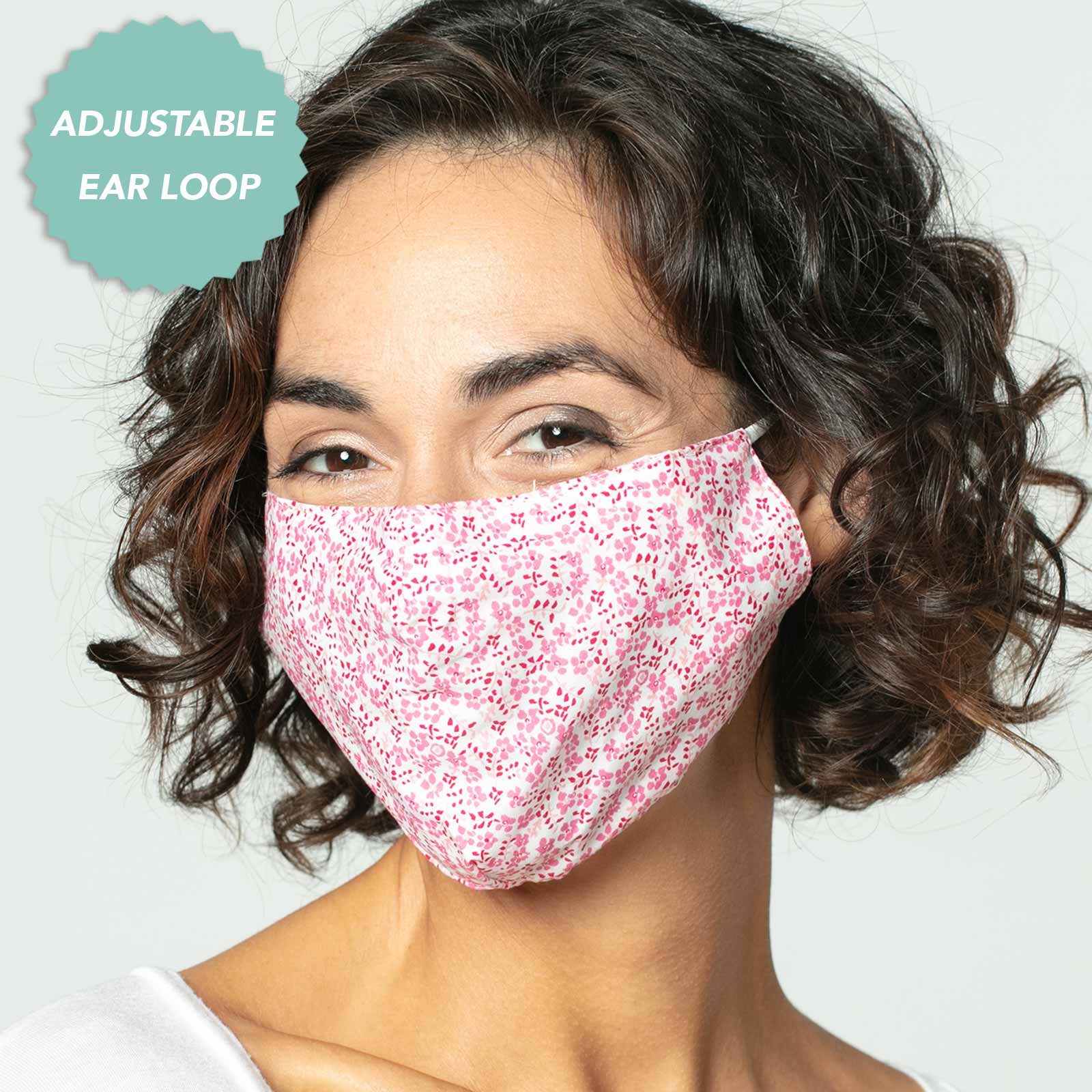 Colette Pink Reusable Cotton Face Mask Mask - rockflowerpaper