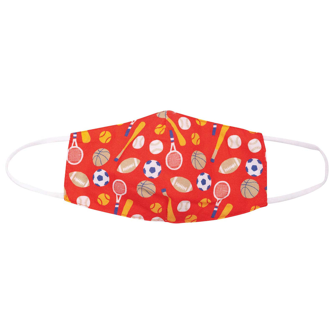 Sports Red Reusable Cotton Kid’s Mask Mask - rockflowerpaper
