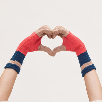 Tan Paddington Stripe Knit Gloves Gloves - rockflowerpaper
