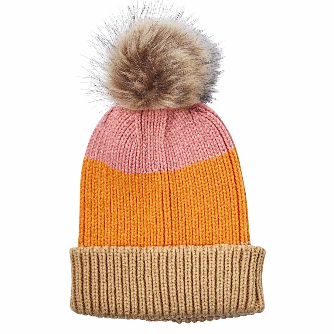 Chelsea Orange Knit Beanie Hat - rockflowerpaper