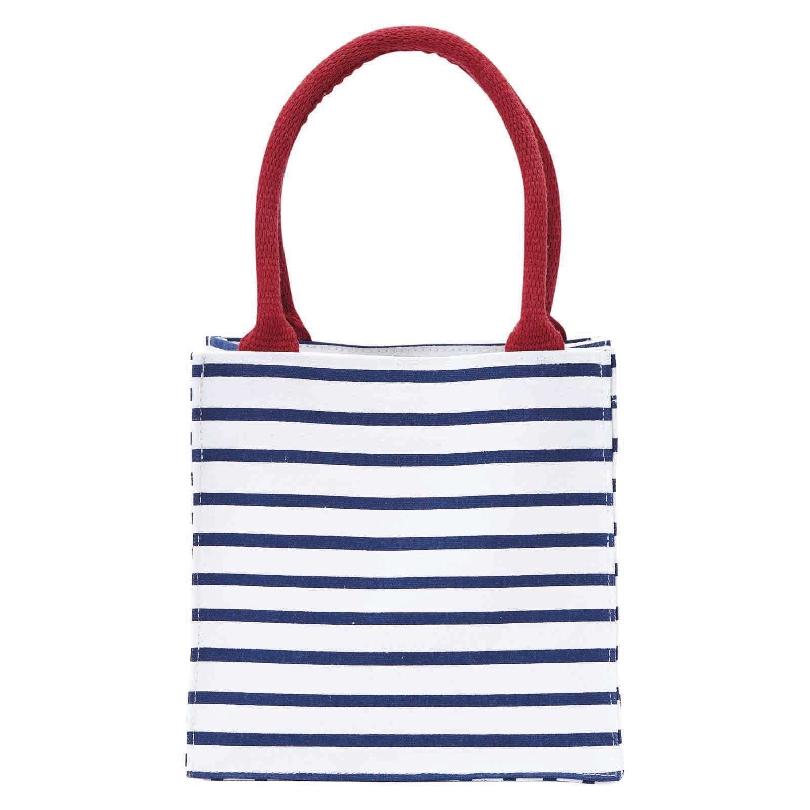 Navy and white sale striped gift bags