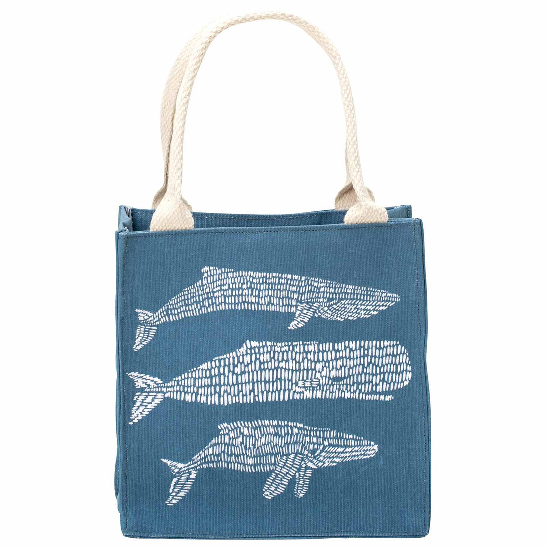 Whales Navy blu Itsy Bitsy Gift Bag Gift Bag - rockflowerpaper