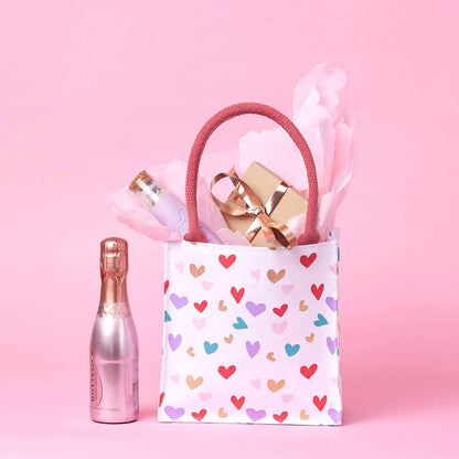 Tossed Hearts Reusable Itsy Bitsy Gift Bag Gift Bag - rockflowerpaper