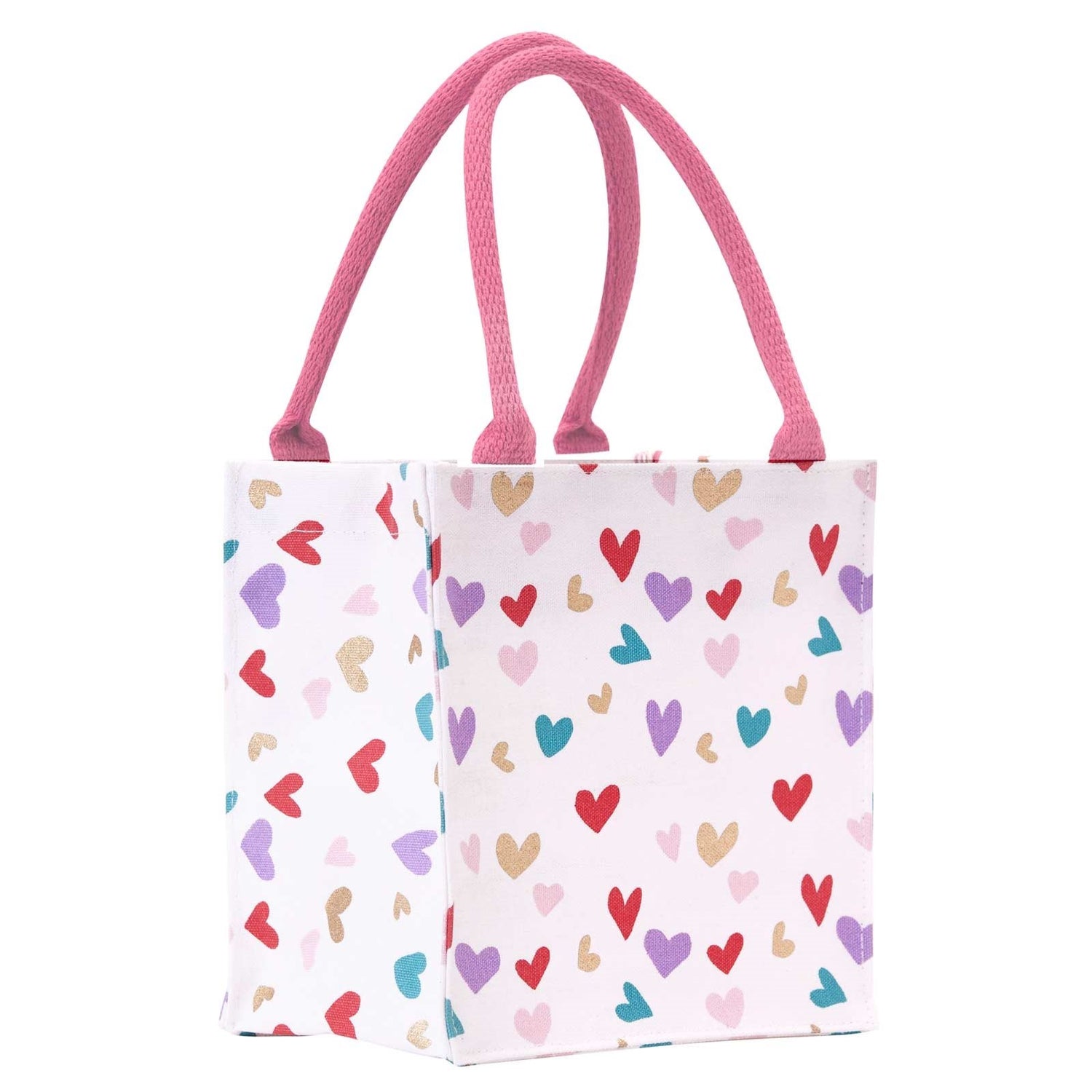 Tossed Hearts Reusable Itsy Bitsy Gift Bag Gift Bag - rockflowerpaper