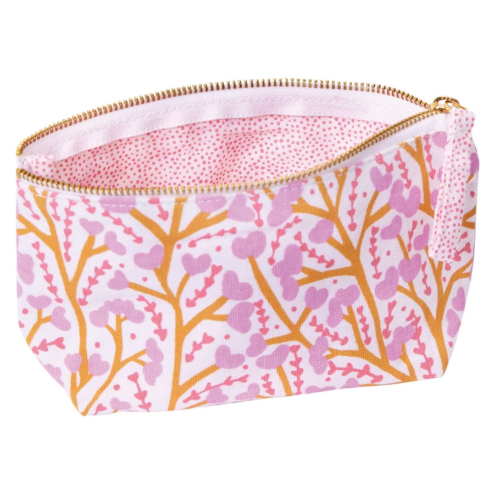 Petals Pink  Small Relaxed Pouch Pouch - rockflowerpaper