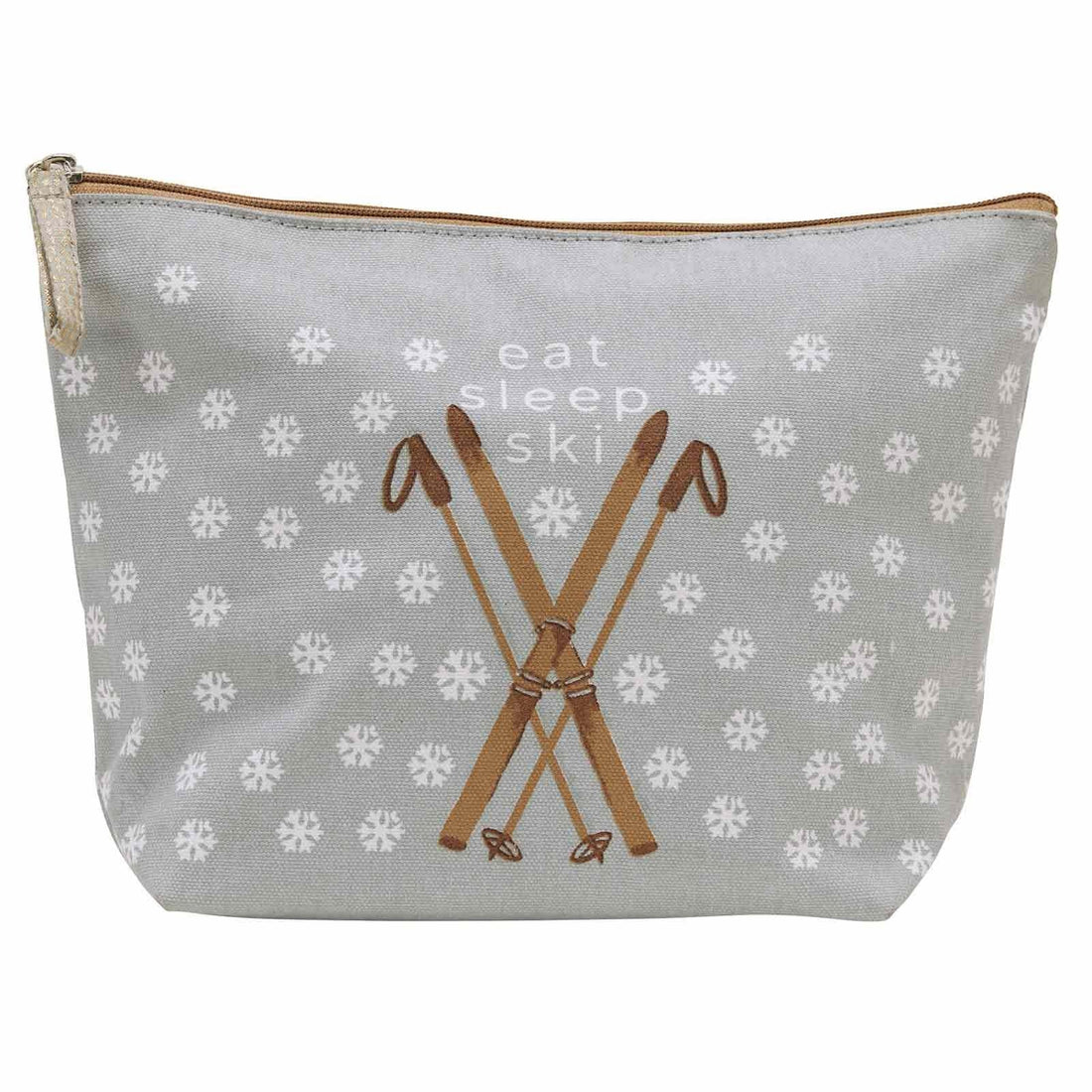 Eat Sleep Ski Large Relaxed Pouch Pouch - rockflowerpaper