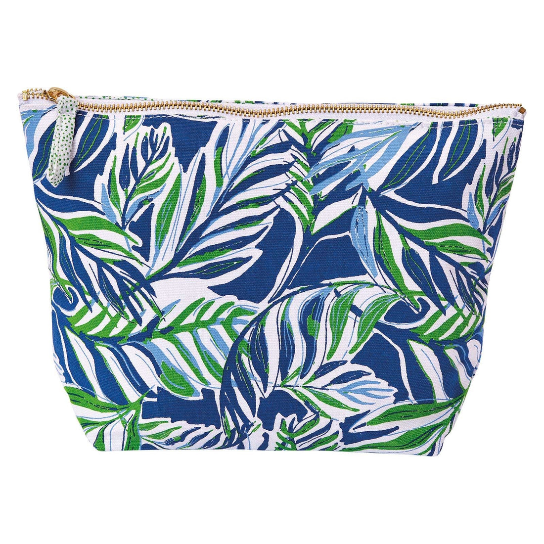 Tropic Navy Green Large Relaxed Pouch Pouch - rockflowerpaper