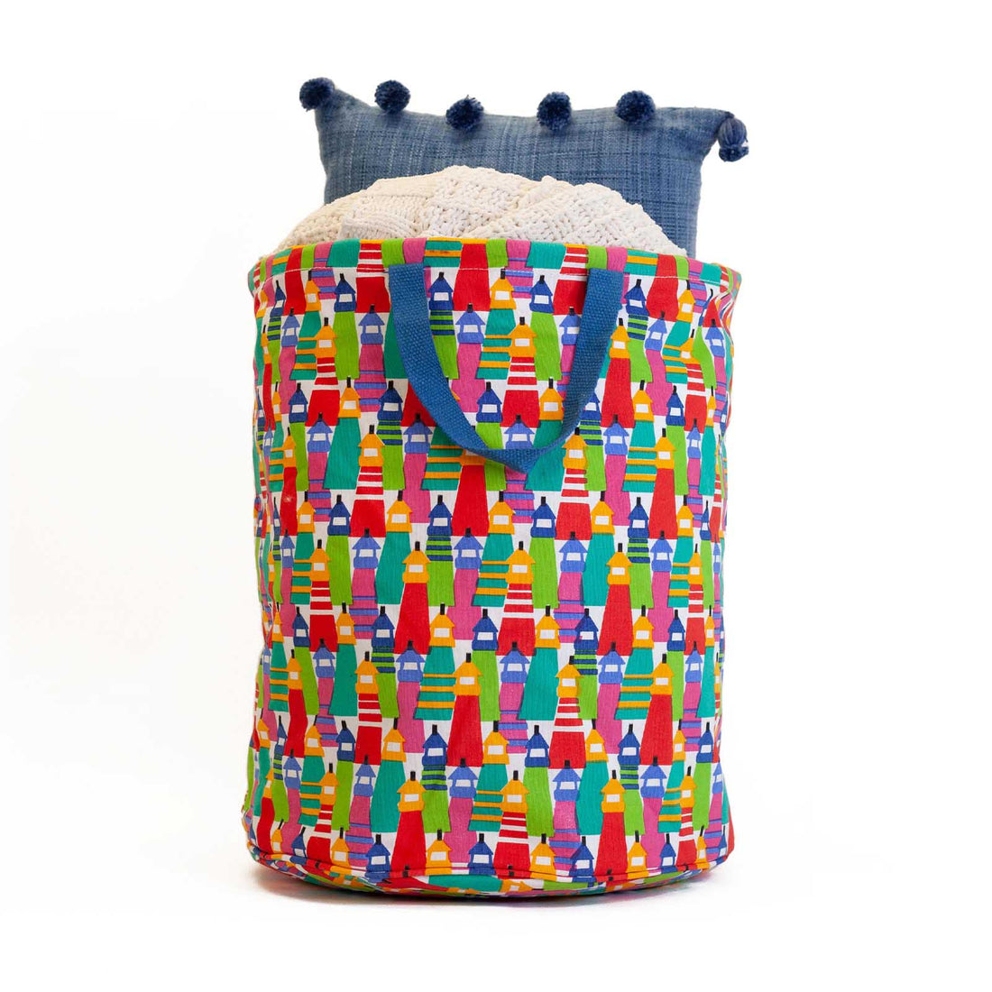 Lighthouses Tall Laundry Bin Laundry Tote - rockflowerpaper