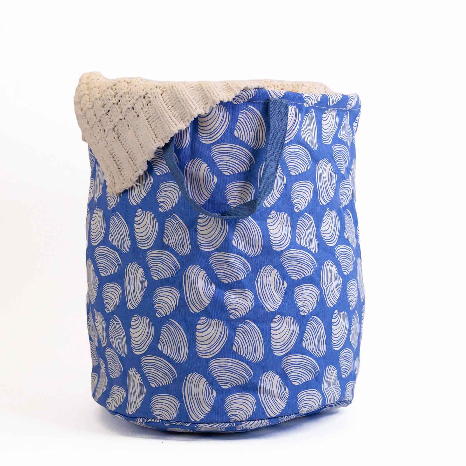 Clamshells Tall Laundry Bin Laundry Tote - rockflowerpaper