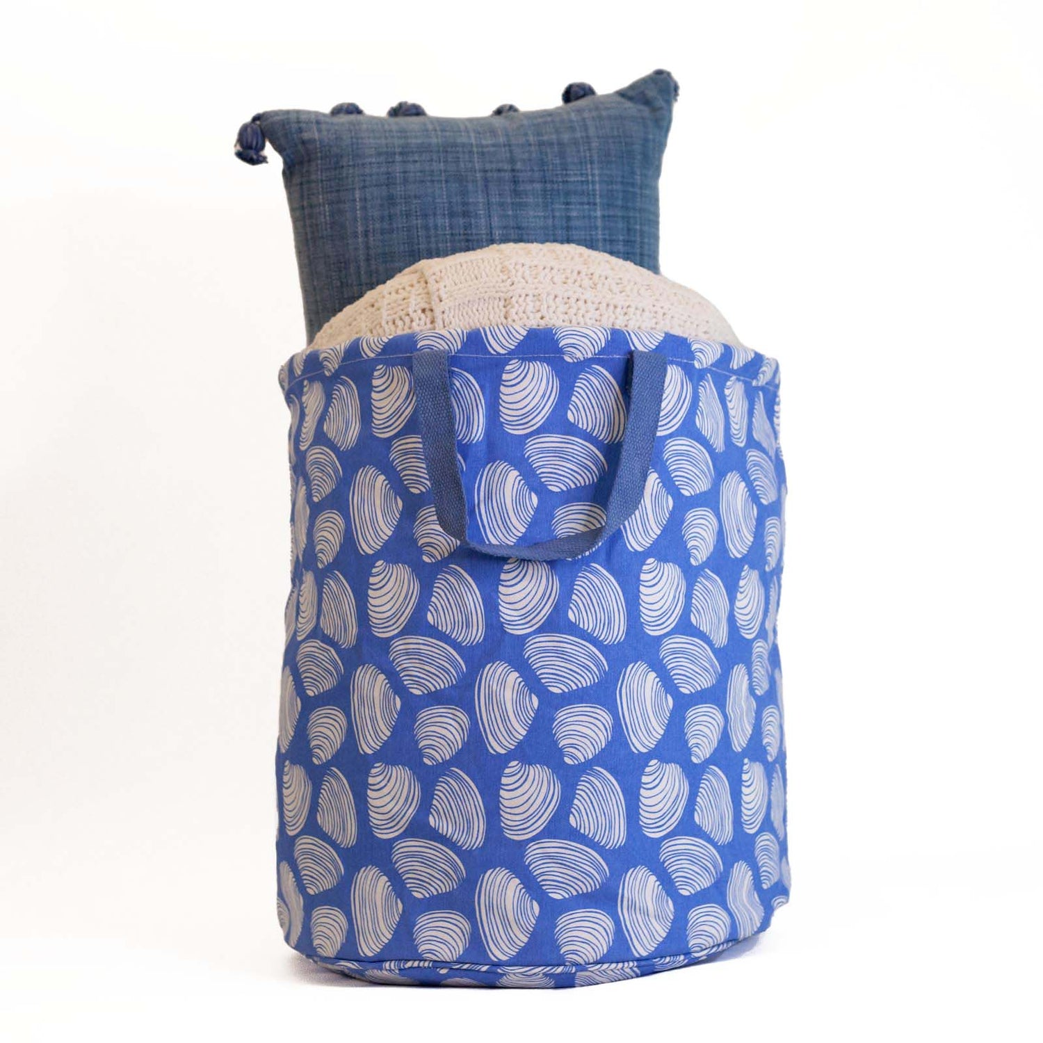 Clamshells Tall Laundry Bin Laundry Tote - rockflowerpaper