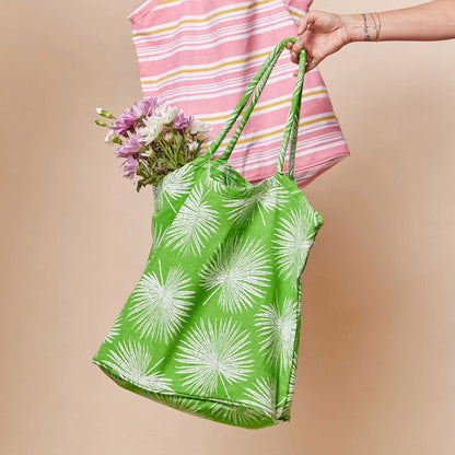 Palm Green Bucket Bag Tote - rockflowerpaper