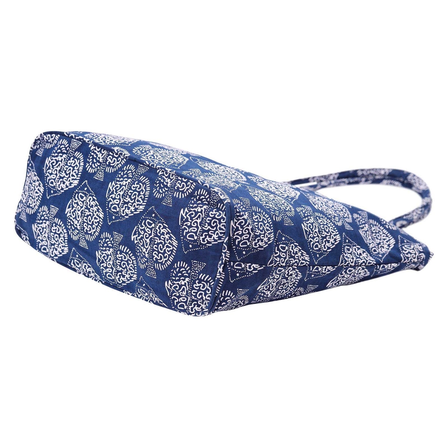 Indigo Fish Bucket Bag Tote - rockflowerpaper