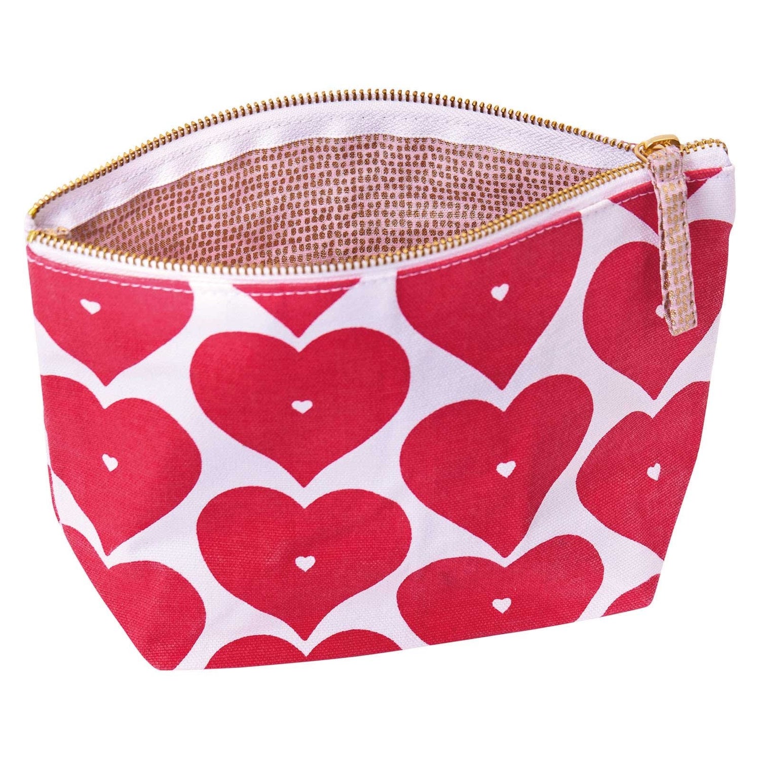 Hearts Pouch Medium Relaxed Pouch Pouch - rockflowerpaper