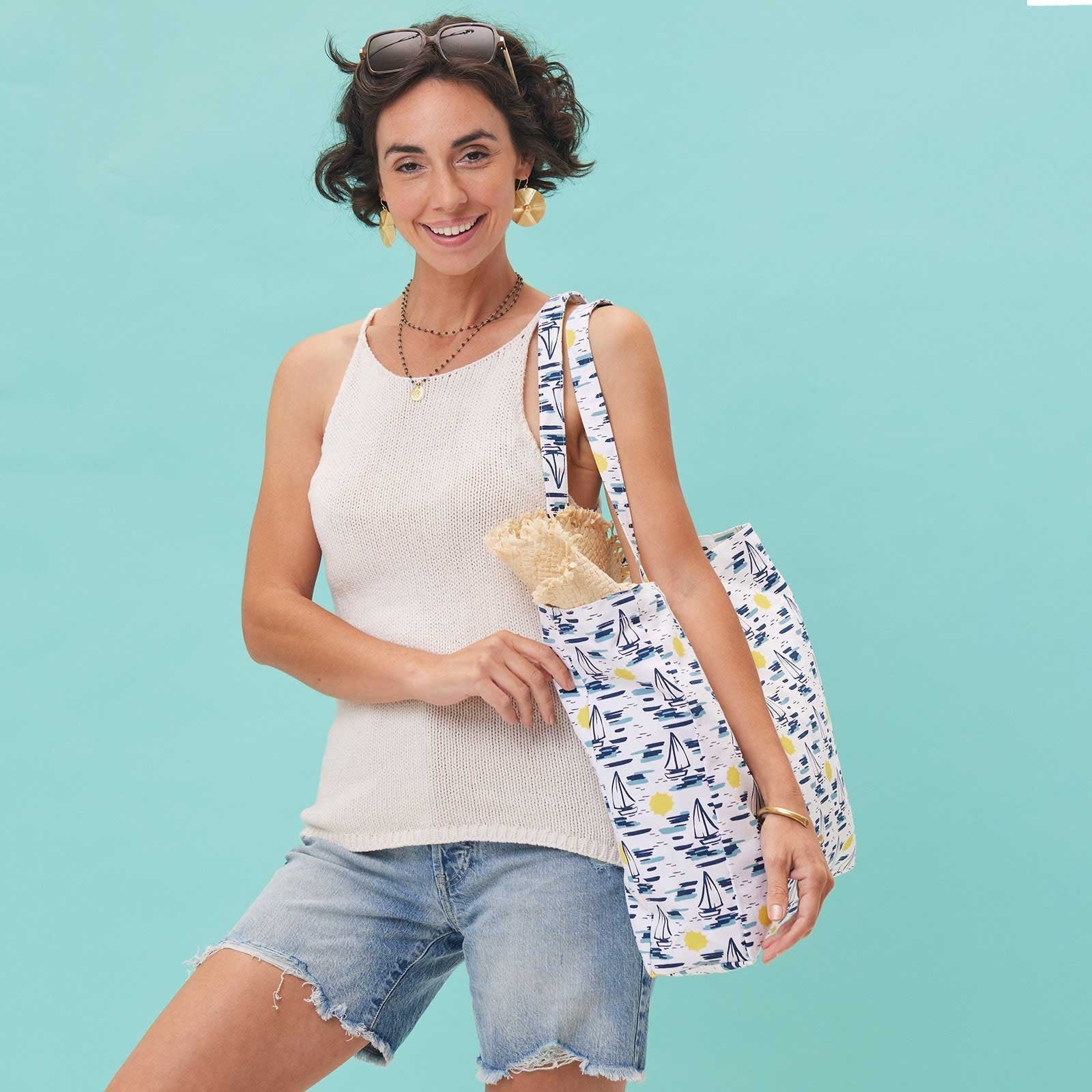 Sails Little Shopper Tote Bag Tote - rockflowerpaper