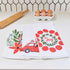 Christmas Nostalgia Cotton Kitchen Towels Set Of 3 Cotton Kitchen Towel - rockflowerpaper