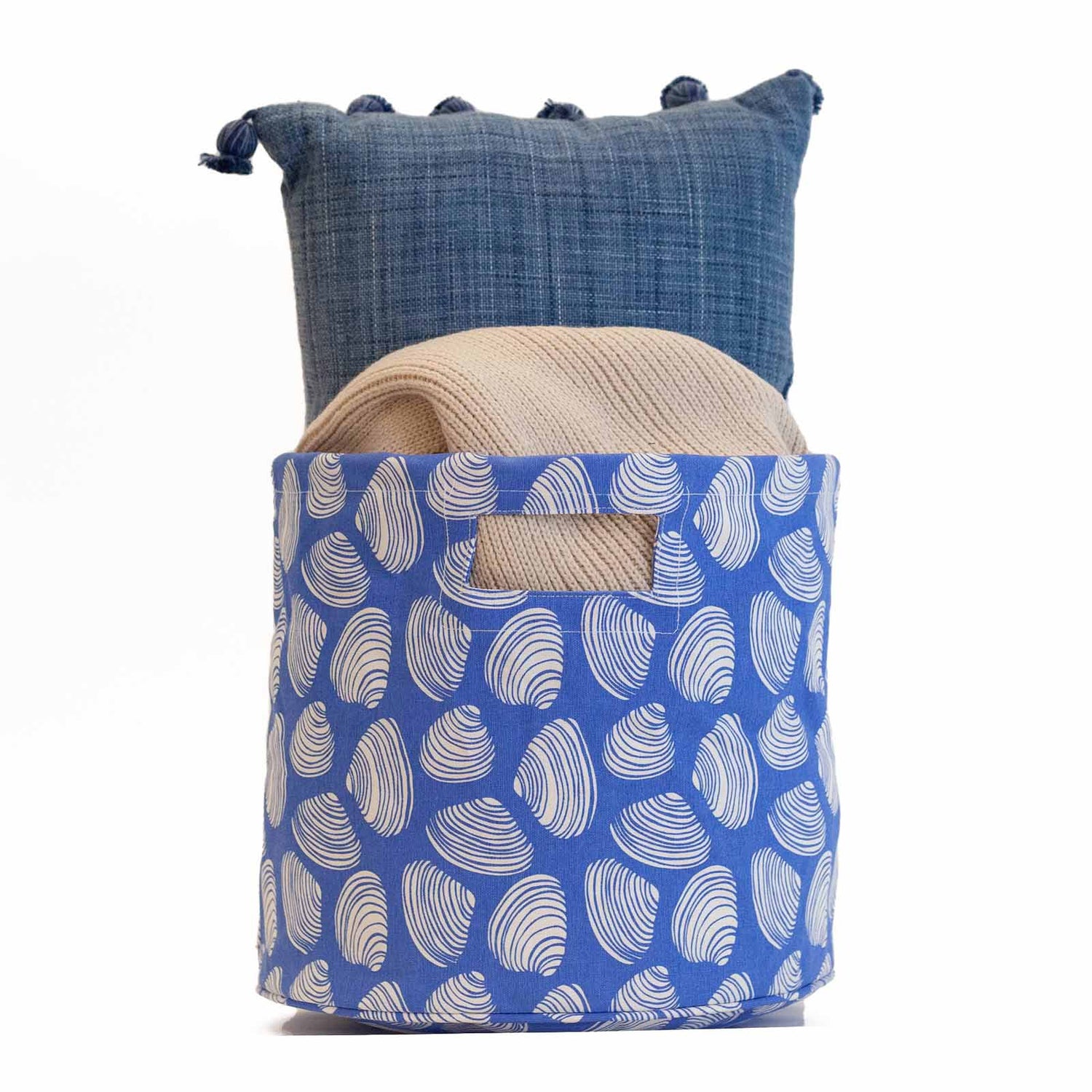 Clamshells Canvas Basket Canvas Basket - rockflowerpaper