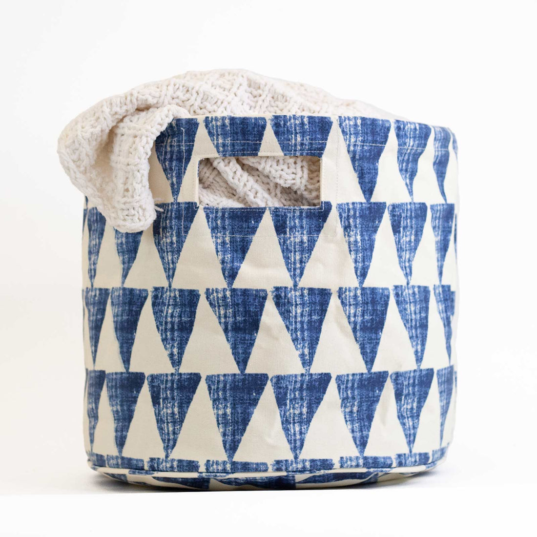 Dede Blue Canvas Basket Canvas Basket - rockflowerpaper