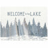 Navy Welcome To The Lake Art Placemats - Set of 4 Placemat - rockflowerpaper