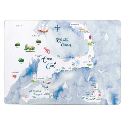 Cape And Islands Art Placemats - Set of 4 Placemat - rockflowerpaper