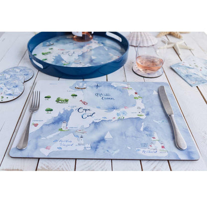 Cape And Islands Art Placemats - Set of 4 Placemat - rockflowerpaper