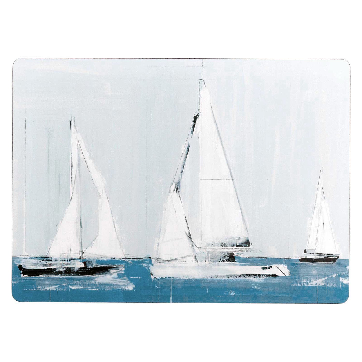 Sail Away - Nautical Art Placemats Set of 4 Placemat - rockflowerpaper