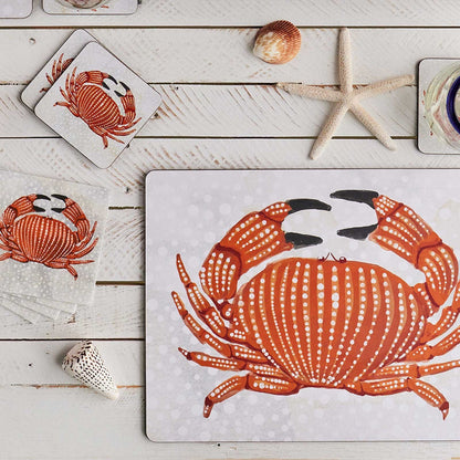 Crab Art Placemats - Set of 4 Placemat - rockflowerpaper