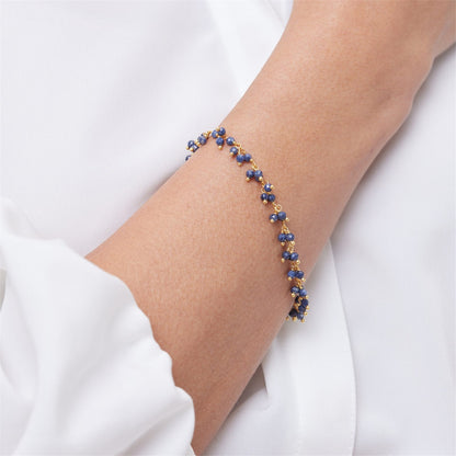 Lapiz 18K Gold Plated Beaded Bracelet Bracelet - rockflowerpaper