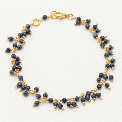 Lapiz 18K Gold Plated Beaded Bracelet Bracelet - rockflowerpaper