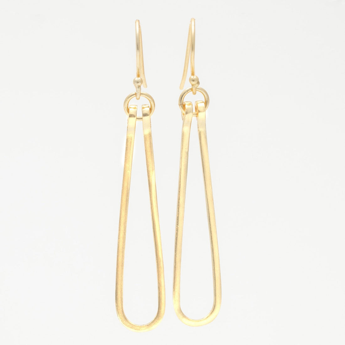 18K Gold Plated Ovate Hoop Earrings Earring - rockflowerpaper