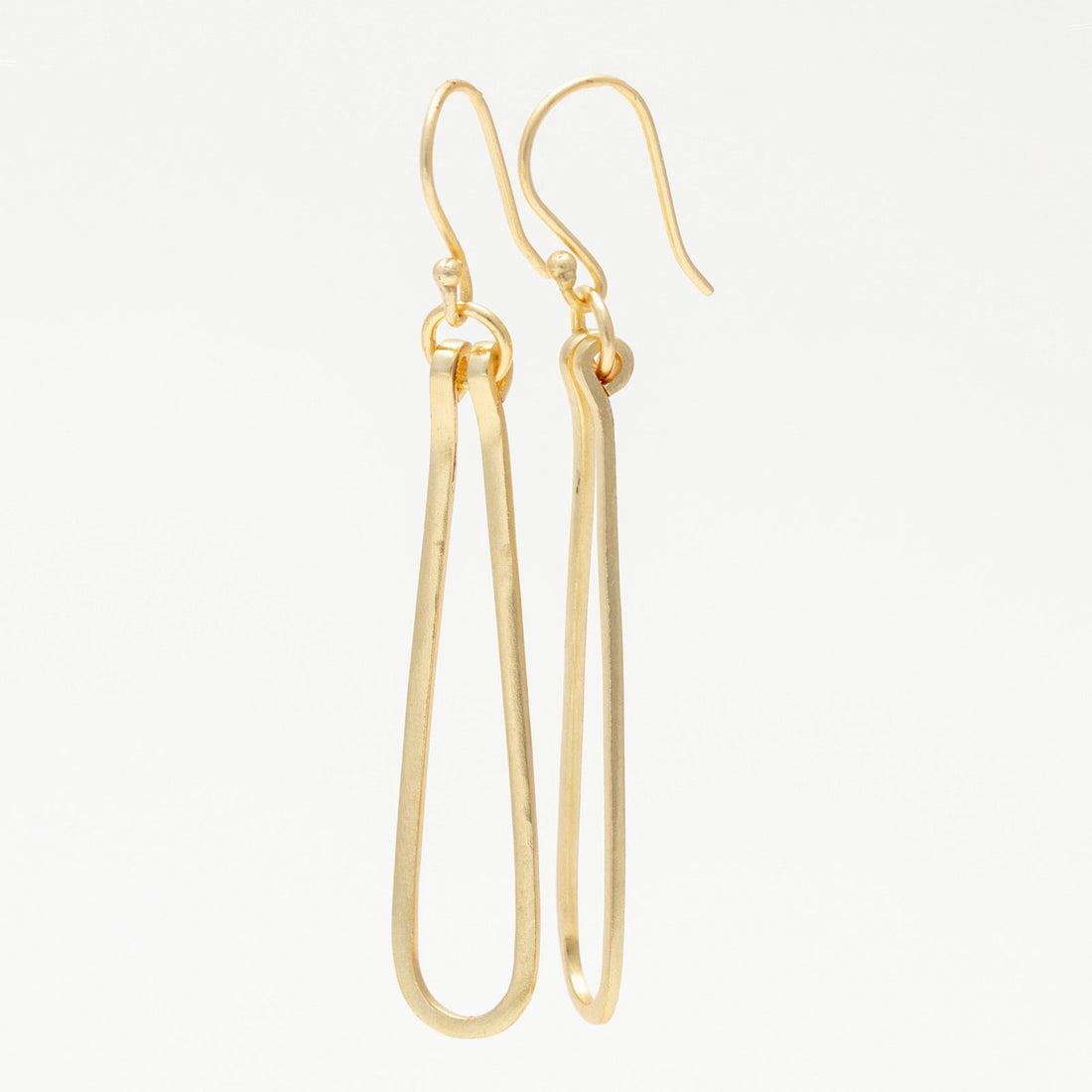 18K Gold Plated Ovate Hoop Earrings Earring - rockflowerpaper