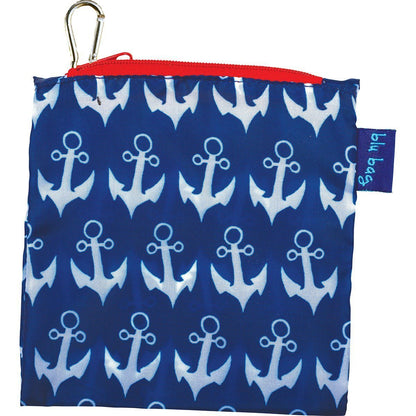 Anchor Navy Blu Bag Reusable Shopping Bag Reusable Shopping Bag - rockflowerpaper