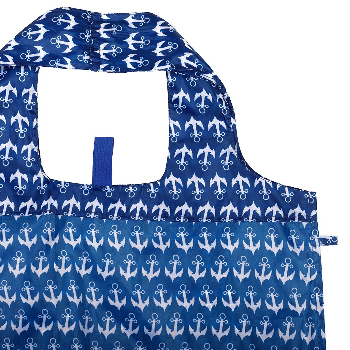 Anchor Navy Blu Bag Reusable Shopping Bag - Machine washable Reusable Shopping Bag - rockflowerpaper