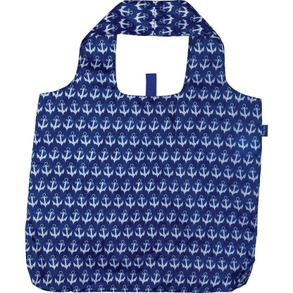 Anchor Navy Blu Bag Reusable Shopping Bag - Machine washable Reusable Shopping Bag - rockflowerpaper