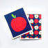 Apples Eco - Friendly blu Sponge Cloth - Set of 2 Eco Cloth - rockflowerpaper