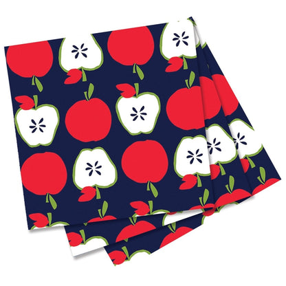 Apples Paper Cocktail Napkins (Pack of 20) Paper Cocktail Napkin - rockflowerpaper