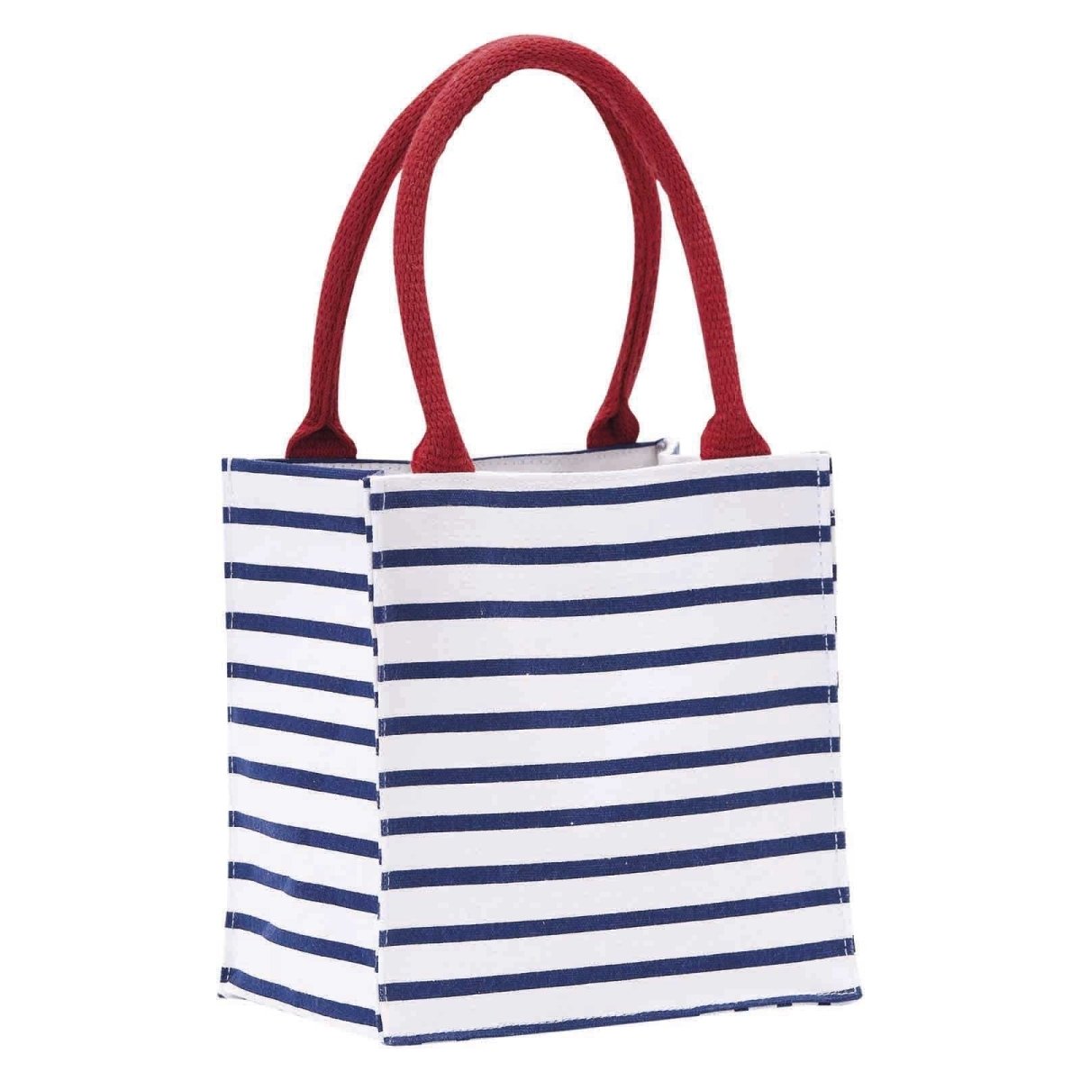 Bateau Stripe Navy Reusable Itsy Bitsy Gift Bag Gift Bag - rockflowerpaper