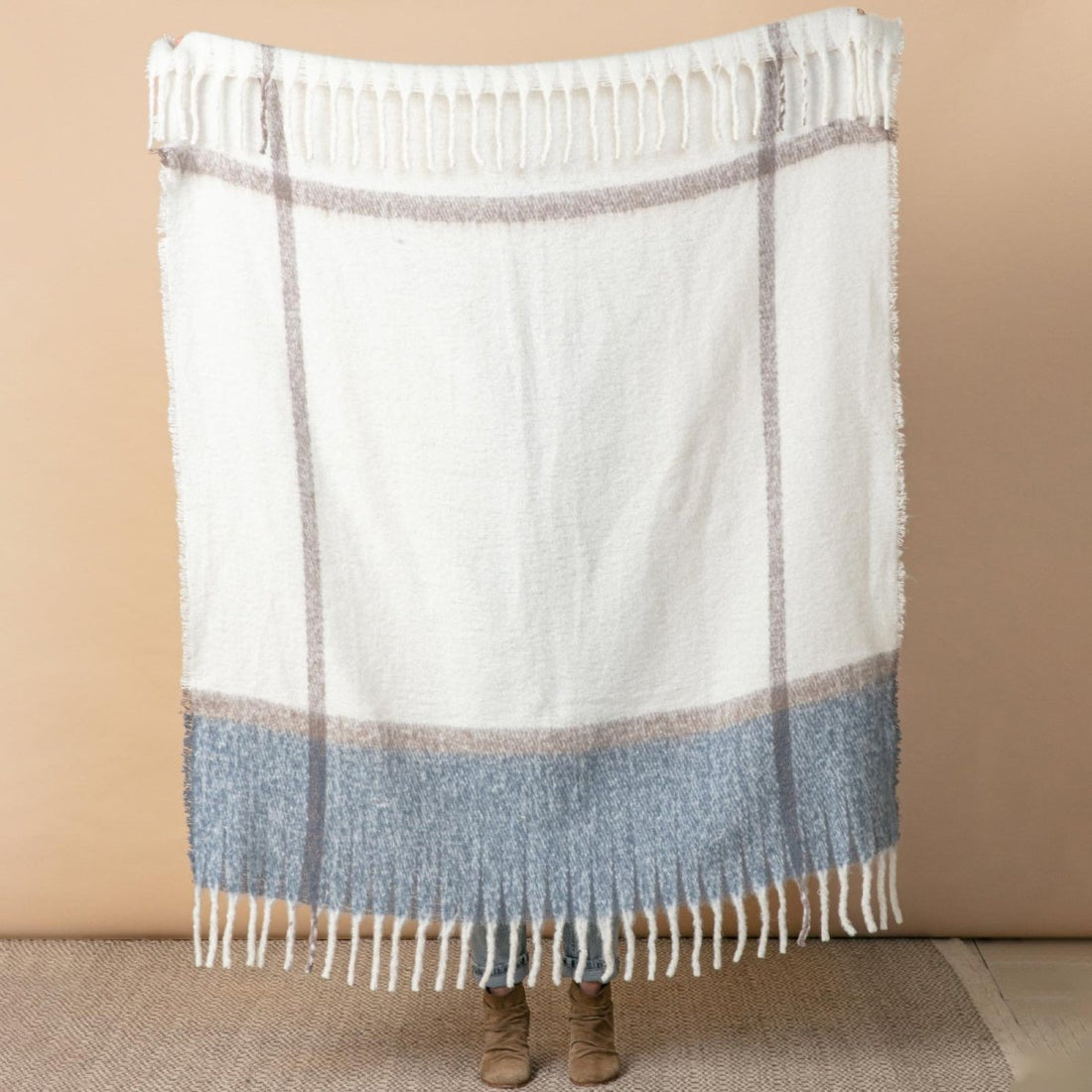 Blue Cuddle Throw Blanket Throw Blanket - rockflowerpaper