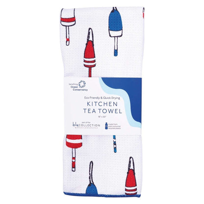 Buoys Blu Kitchen Tea Towel Kitchen Towel - rockflowerpaper