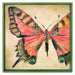 Butterfly Study Square Lacquer Serving Tray